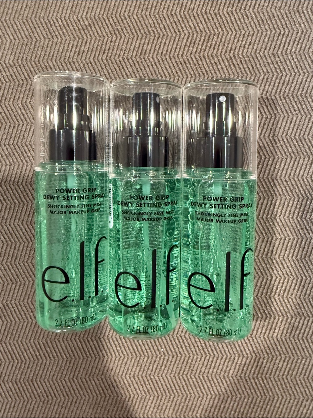 e.l.f. Cosmetics Power Grip Dewy Setting Spray Bundle of 3 Brand New